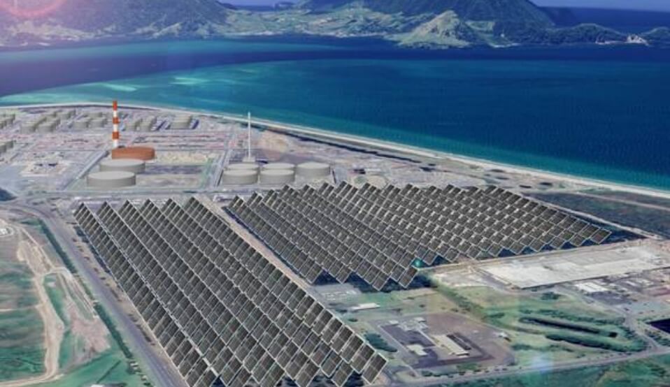 Aerial view of Ruakākā grid-scale battery project